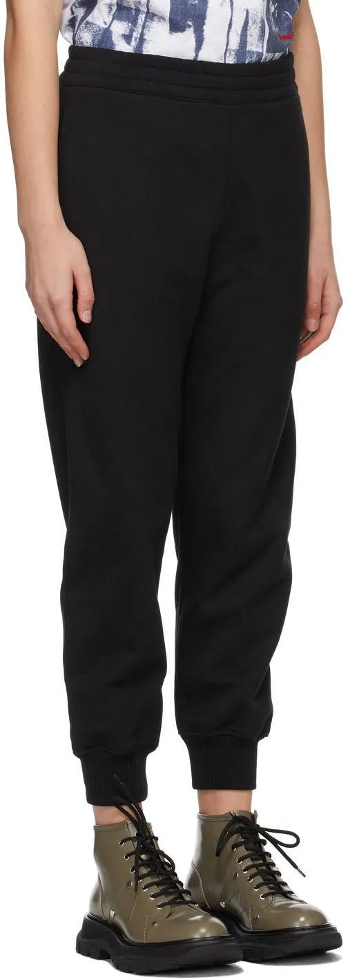 Alexander McQueen Black French Terry Lounge Pants
