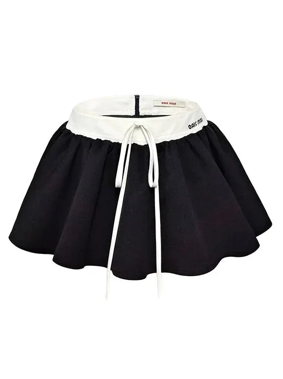 Black All waist Pants Skirt Match Low Twill
