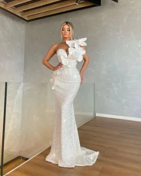 Bonnie One Shoulder   Wedding Dress