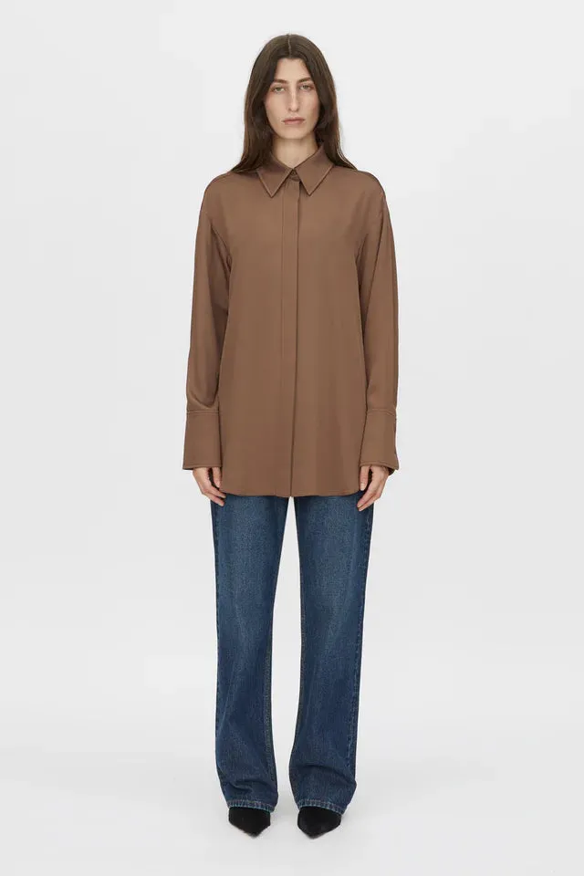 Camilla and Marc Cyphre Shirt in Chestnut