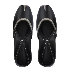 Charcoal Black Women Hand-Crafted Jutti  | Summery | Casual | Day Wear