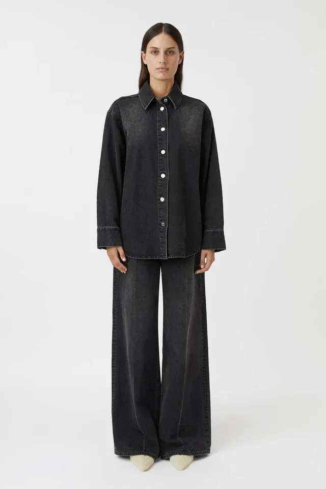 Dalton Denim Shirt | Washed Black