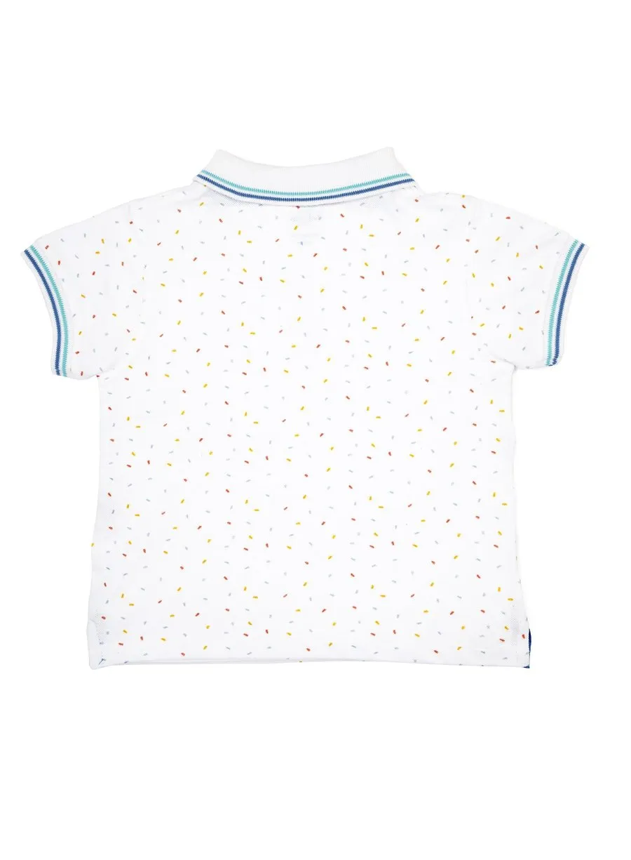 Good Vibes Polo Tee & Shorts Combo Set