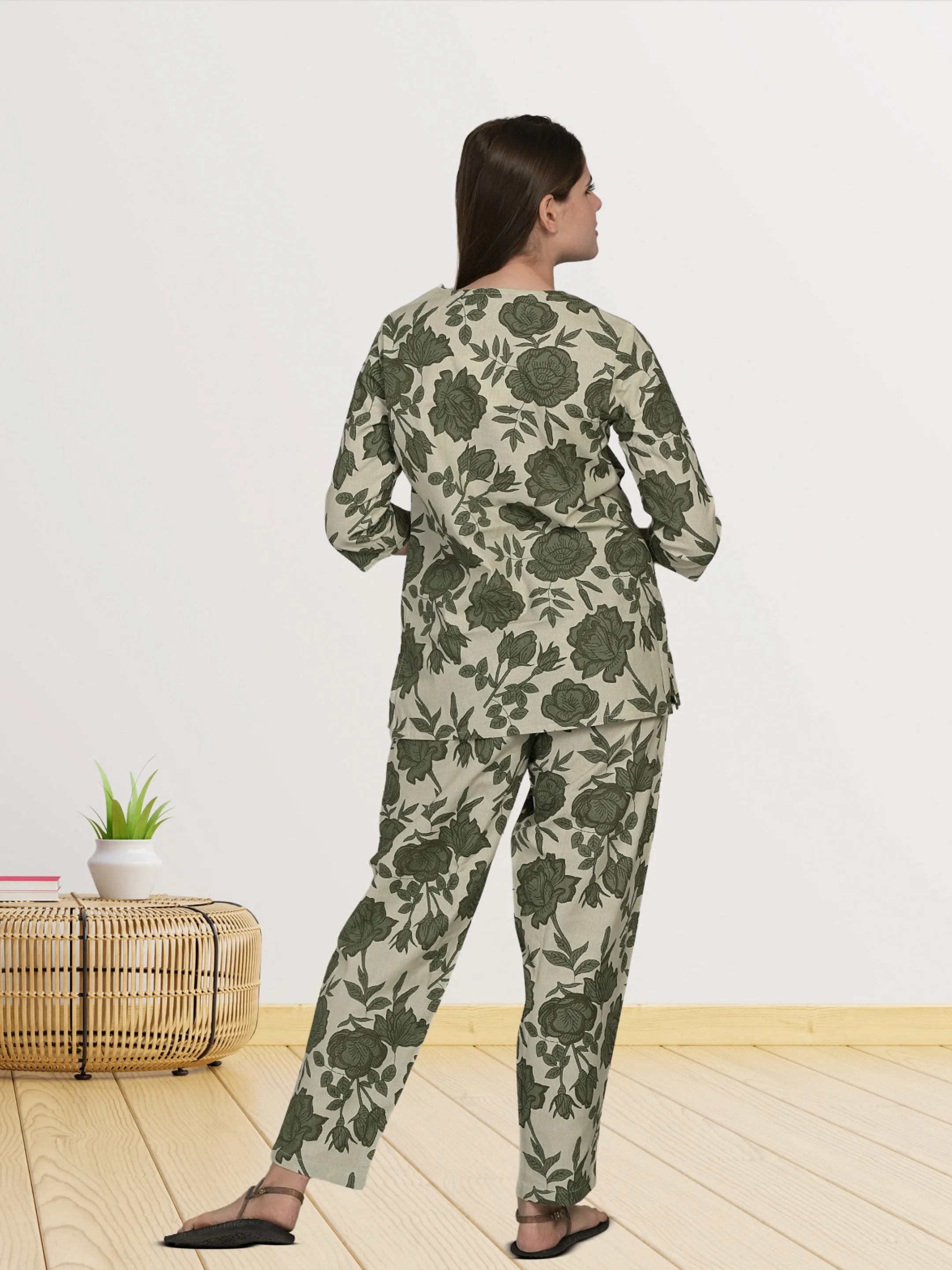 Green Printed KZ Co-Ord Set