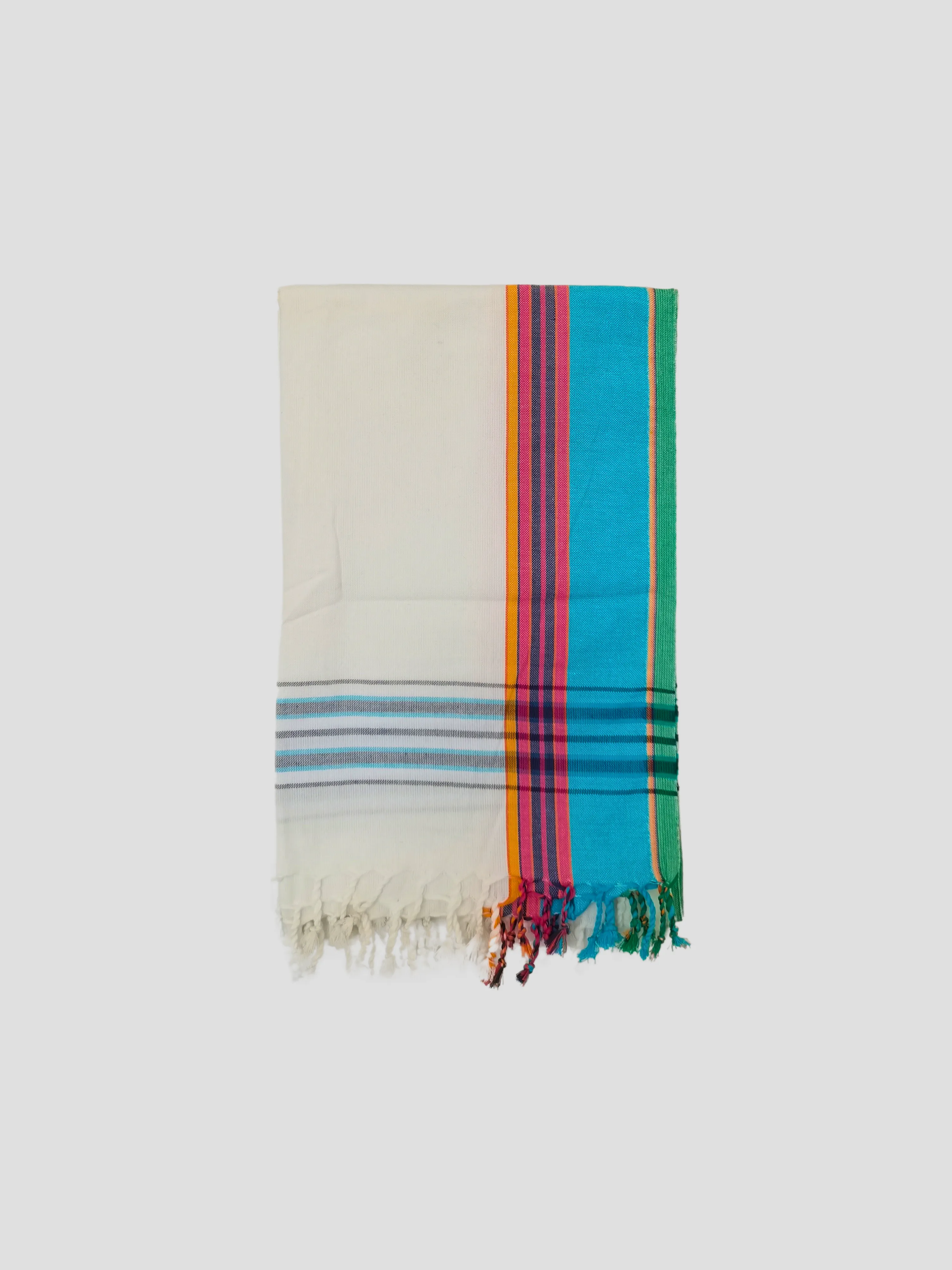 Kikoy Fabric Wrap in Offwhite Blue
