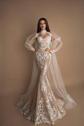Lace Wedding Gown With Train