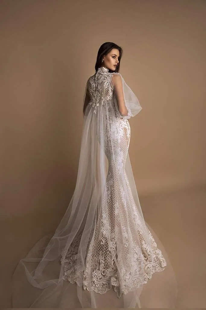 Lace Wedding Gown With Train
