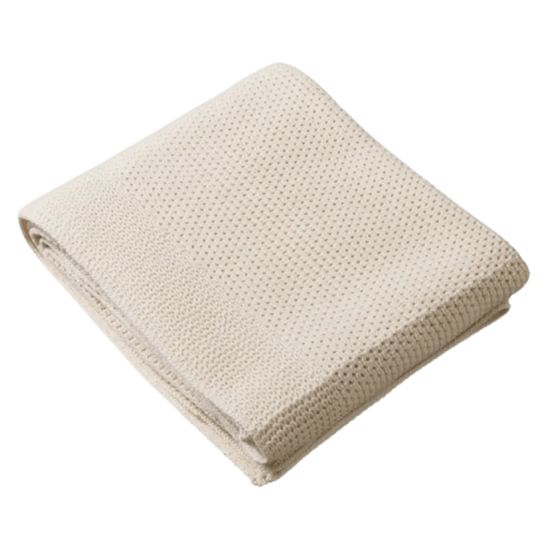 Merino Knit Blanket - Natural