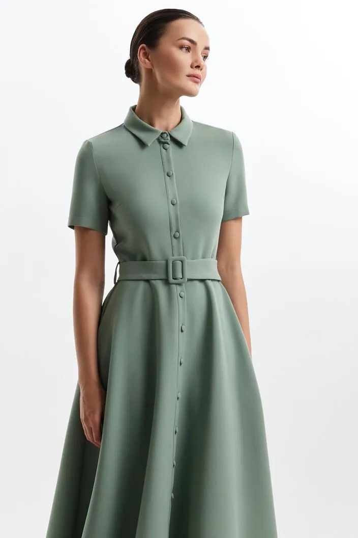 Pastel Green Formal Gown Evening Dress