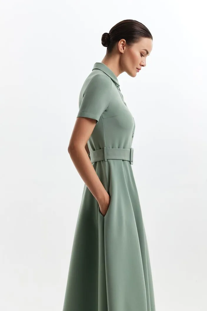 Pastel Green Formal Gown Evening Dress