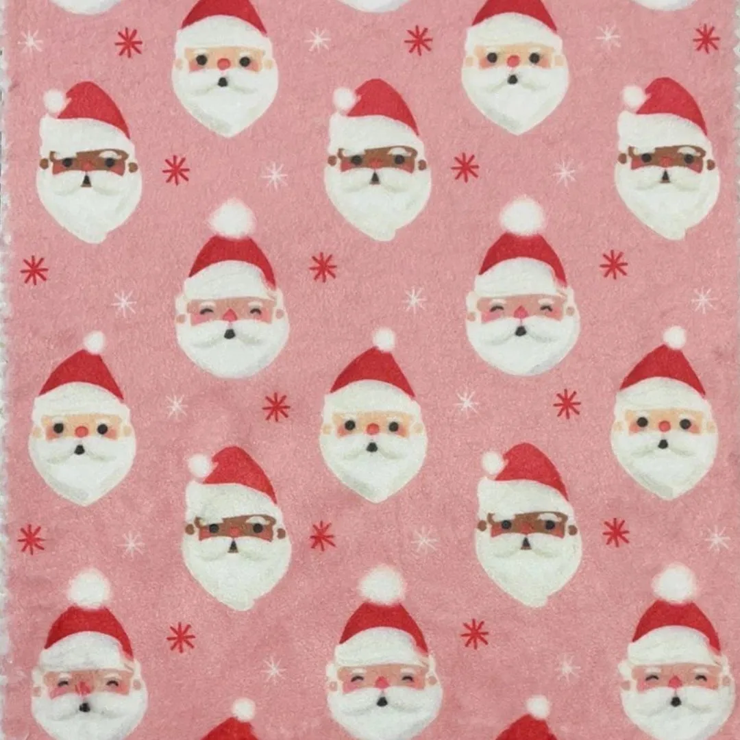 Pink Santa Plush Pants