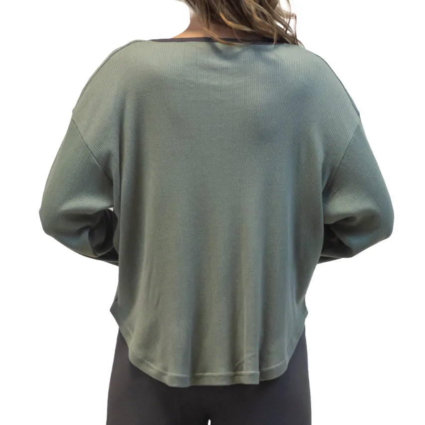 Pointelle Bird Lounge Top