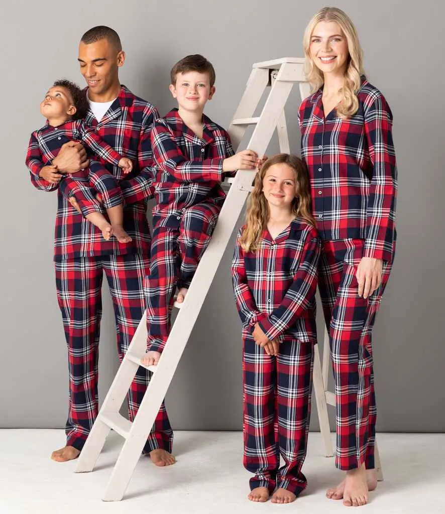 SF Clothing Tartan Lounge Set | Red/Navy
