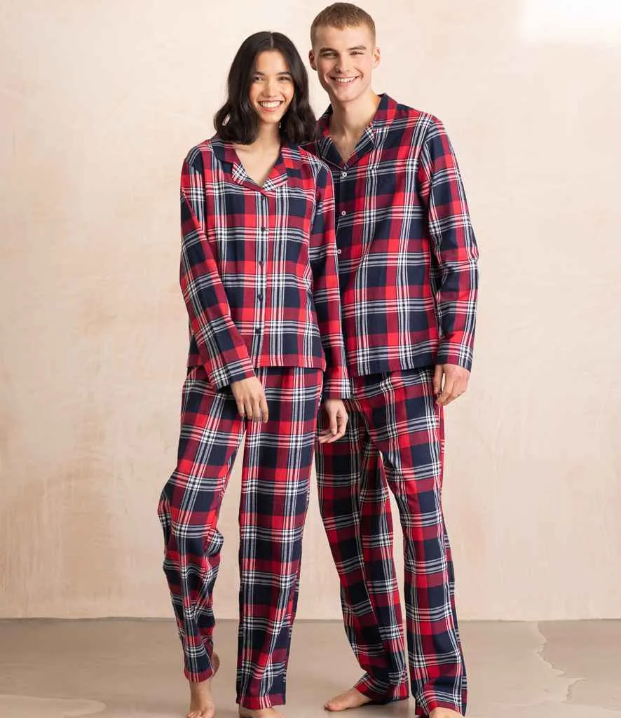 SF Clothing Tartan Lounge Set | Red/Navy