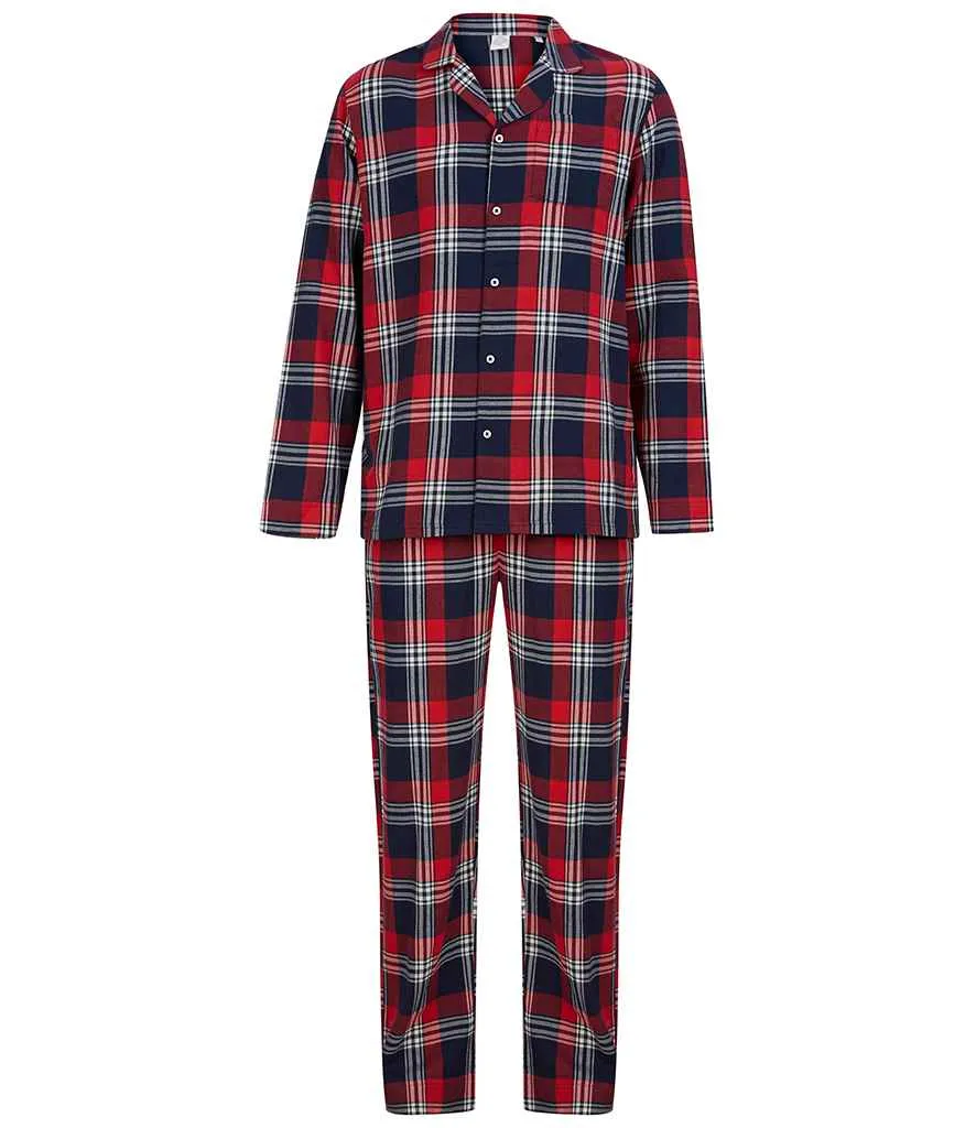 SF Clothing Tartan Lounge Set | Red/Navy