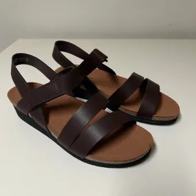Stylish Brown Dreampairs Wedge Sandals, Size 9
