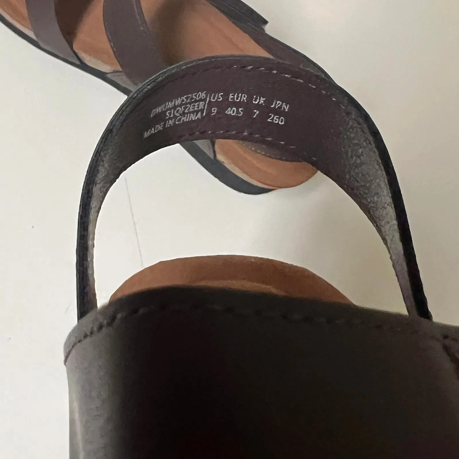 Stylish Brown Dreampairs Wedge Sandals, Size 9