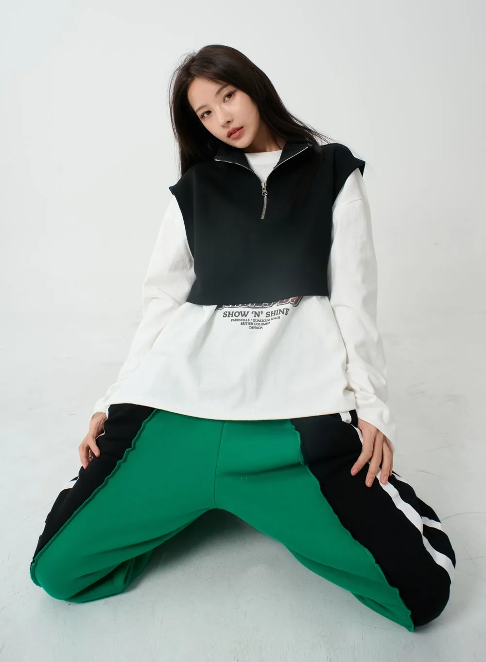 Three Color Training Wide Pants IO12