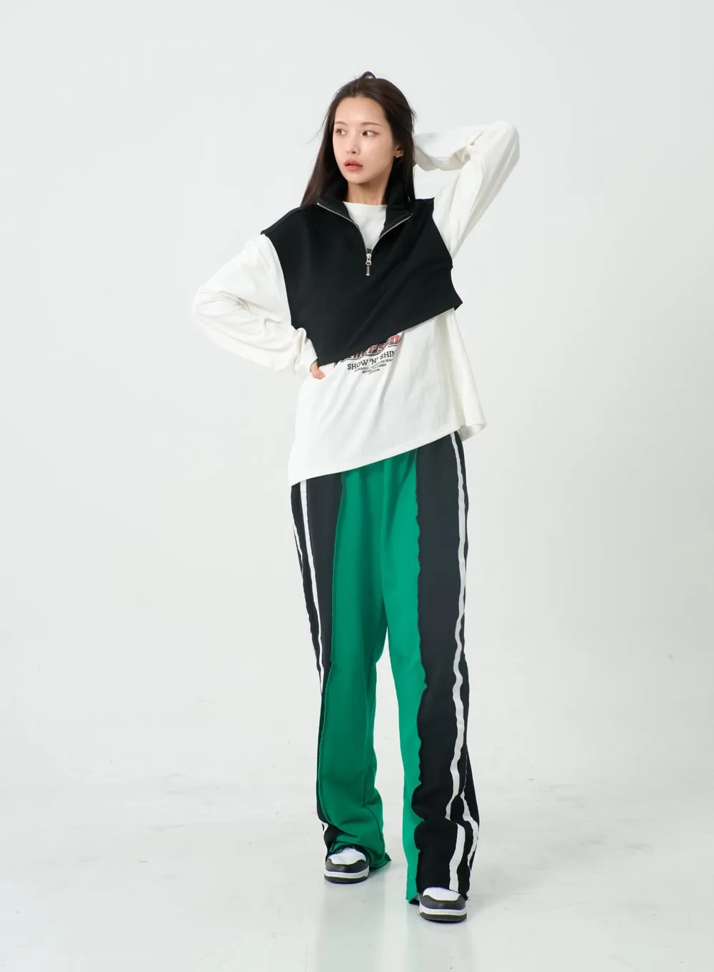 Three Color Training Wide Pants IO12