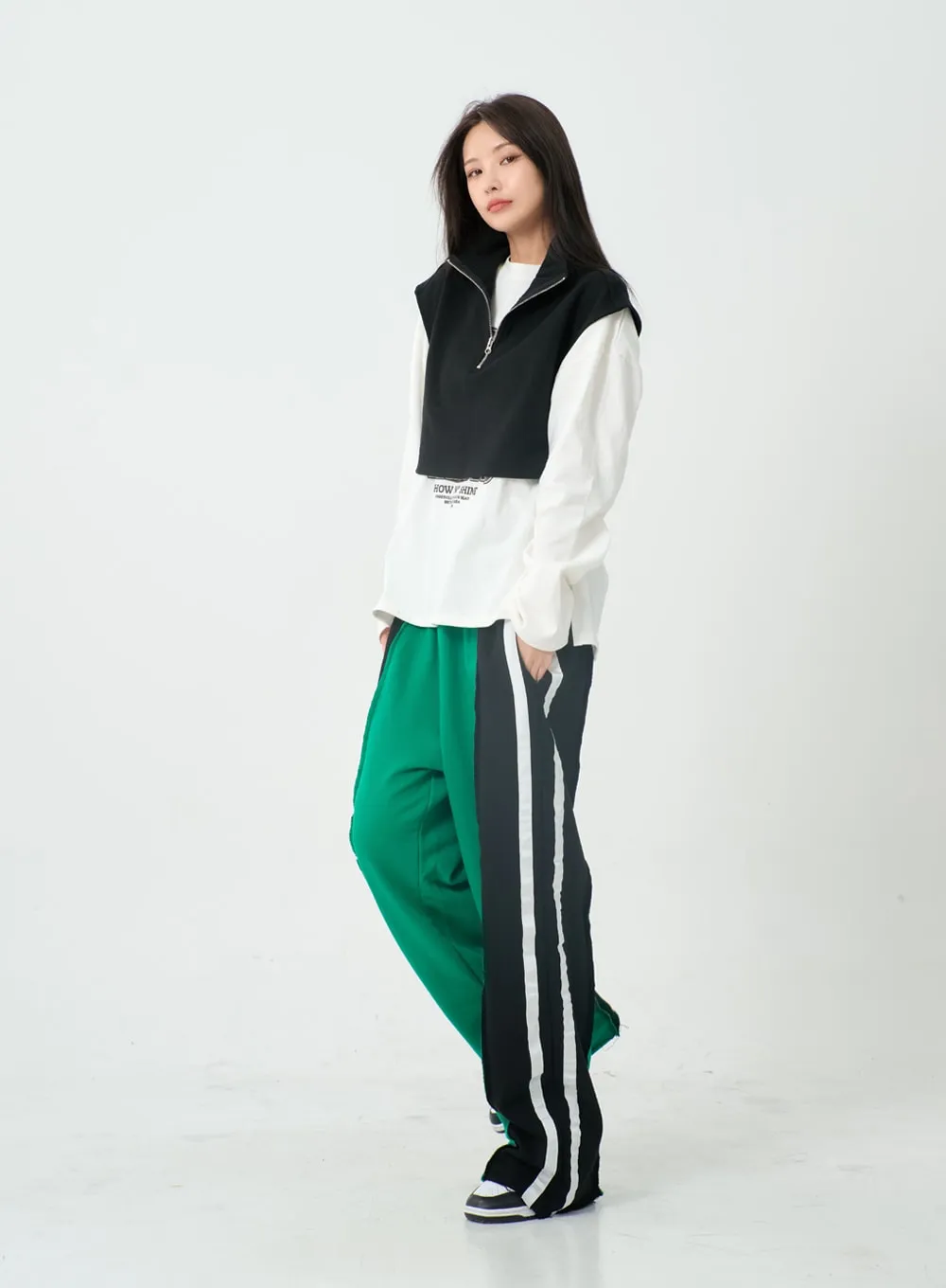Three Color Training Wide Pants IO12