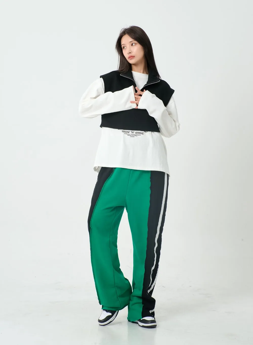 Three Color Training Wide Pants IO12